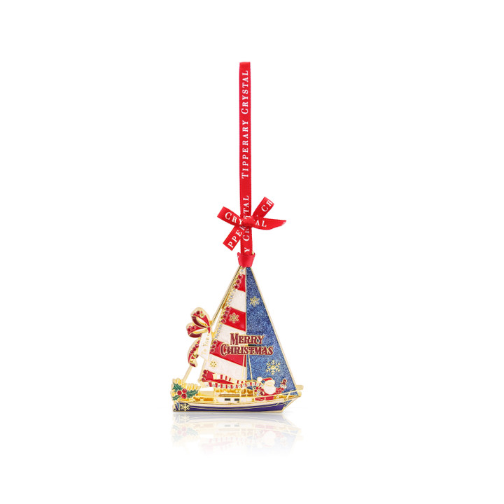 NEW Sparkle Sailboat Decoration