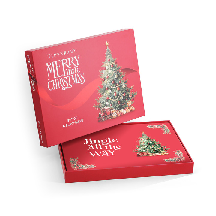 NEW Merry Little Christmas Set of 6 Placemats