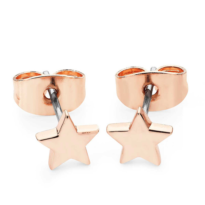 Star Mini Stud Earrings Rose Gold Star Mini Stud Earrings Rose Gold