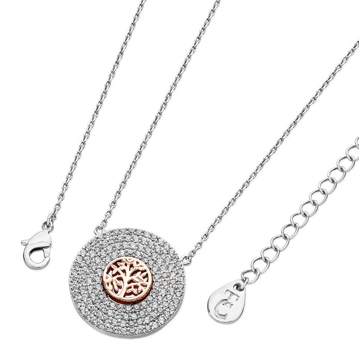 Silver Pendant With 3 Drop Silver Pave Pendant With Tol In Centre Silver Pendant With 3 Drop Silver Pave Pendant With Tol In Centre