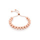 Rose Gold Ball Bolo Bracelet - Berry