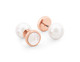Pearl Moon Earrings - Rose Gold