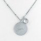 Personalised Sterling Silver Disc Pendant 18mm