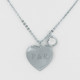 Personalised Sterling Silver Heart Pendant 18mm