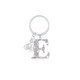 Tipperary Crystal Pearl & Diamond Letter "E" Keyring