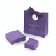 ROMI SILVER LIGHT LAVENDER INTERLOCKING PENDANT