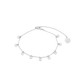 ROMI MINI DISC CHAIN BRACELET SILVER