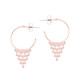 TC WEB EARRINGS ROSE GOLD