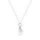 Angel Wing Crystal & Pearl Pendant Silver - New 2024