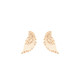 Angel Wing Stud Earrings Gold - New 2024