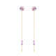 TC Bead - Violet Chain Earrings