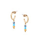 TC Bead - Mini Hoop Earrings Turquoise