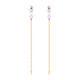 TC Bead - Violet Long Earrings