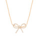 Tc Bow - Ball Chain Necklace Gold
