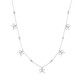 Tc Bow - Five Bow Necklace Silver