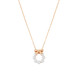 TC Bow - Pearl & Bow Pendant Gold