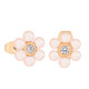 Tc Daisy - Pink Pearl 1cm Stud Earrings Gold