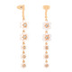 Tc Daisy - Pink Pearl Drop Earrings Gold