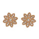 Rose Gold Flower Earrings