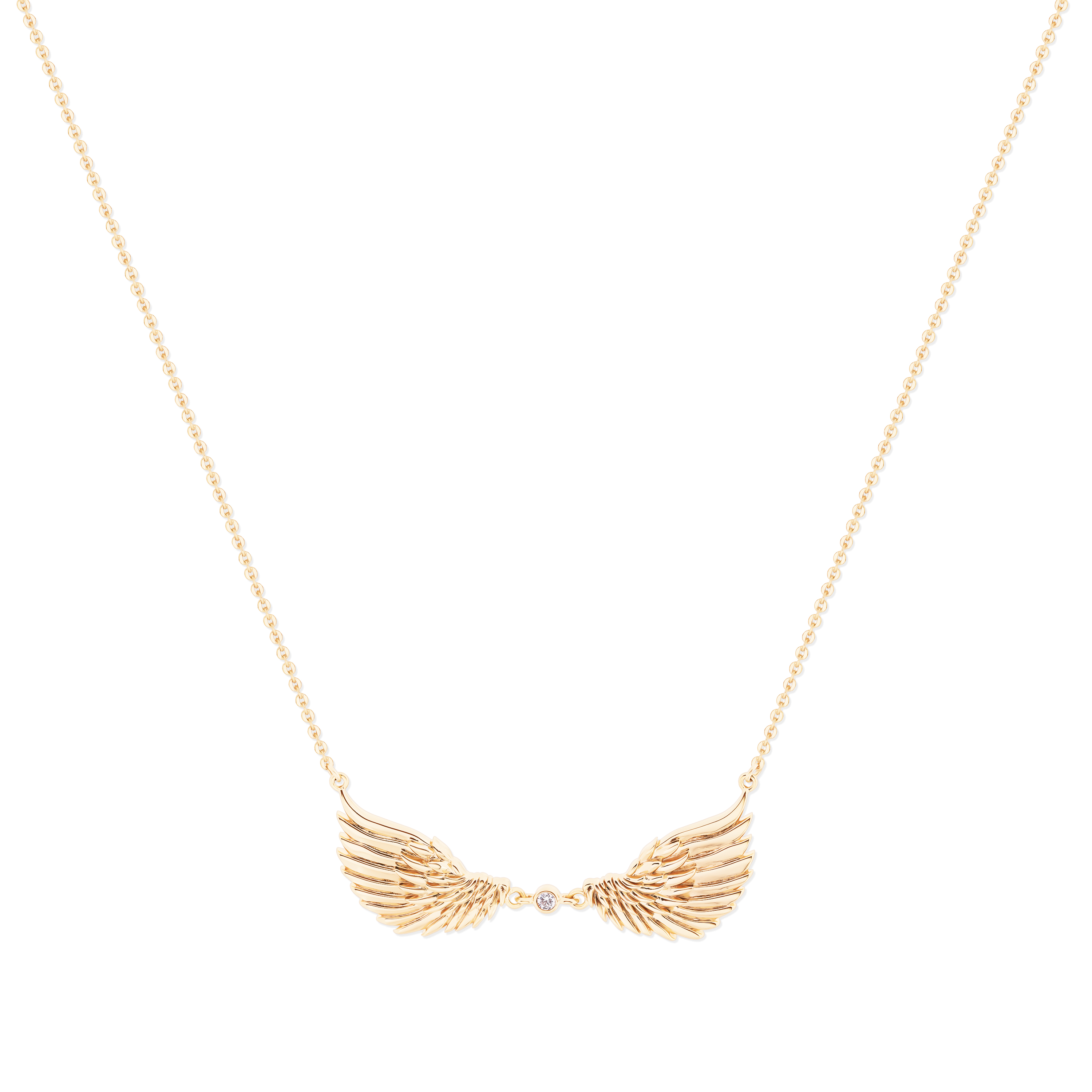 Angel Wings Double Wings Gold Pendant New 2024