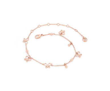 Rose gold shop charm bangle