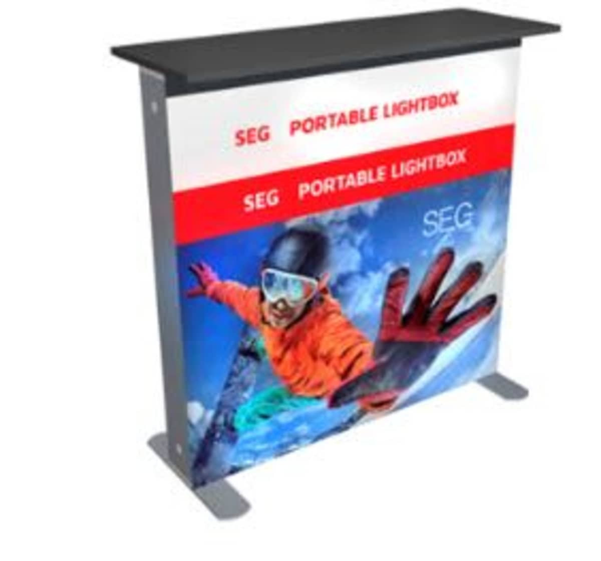 Light Box Counter Aluminium-Light Box 1000mm x 1030mm /Table Top 395mm ...