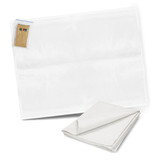 A white cotton tea towel set, featuring a plain design and a pack of colouring pens included. A white cotton tea towel set, featuring a plain design and a pack of colouring pens included.