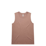 A light brown singlet tank top with a simple design and a logo on the label. A light brown singlet tank top with a simple design and a logo on the label.