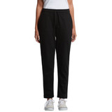 Black lounge pants with an elastic waistband, featuring a casual fit and tapered legs. Suitable for relaxed wear. Black lounge pants with an elastic waistband, featuring a casual fit and tapered legs. Suitable for relaxed wear.