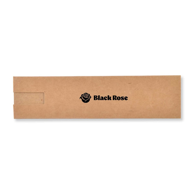 A sleek presentation box in brown cardboard featuring a logo, designed for the Napier Pen (Black Edition).