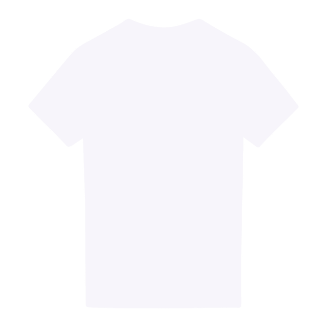 A white heavy cotton adult t-shirt with a simple design and no visible branding on the back.