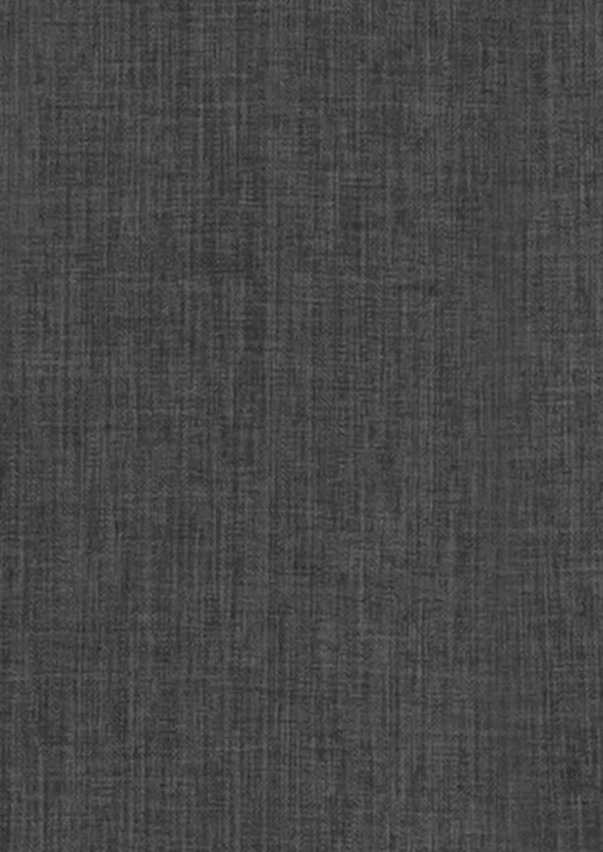 A textured fabric sample in a dark grey shade, showcasing a linen-like appearance.