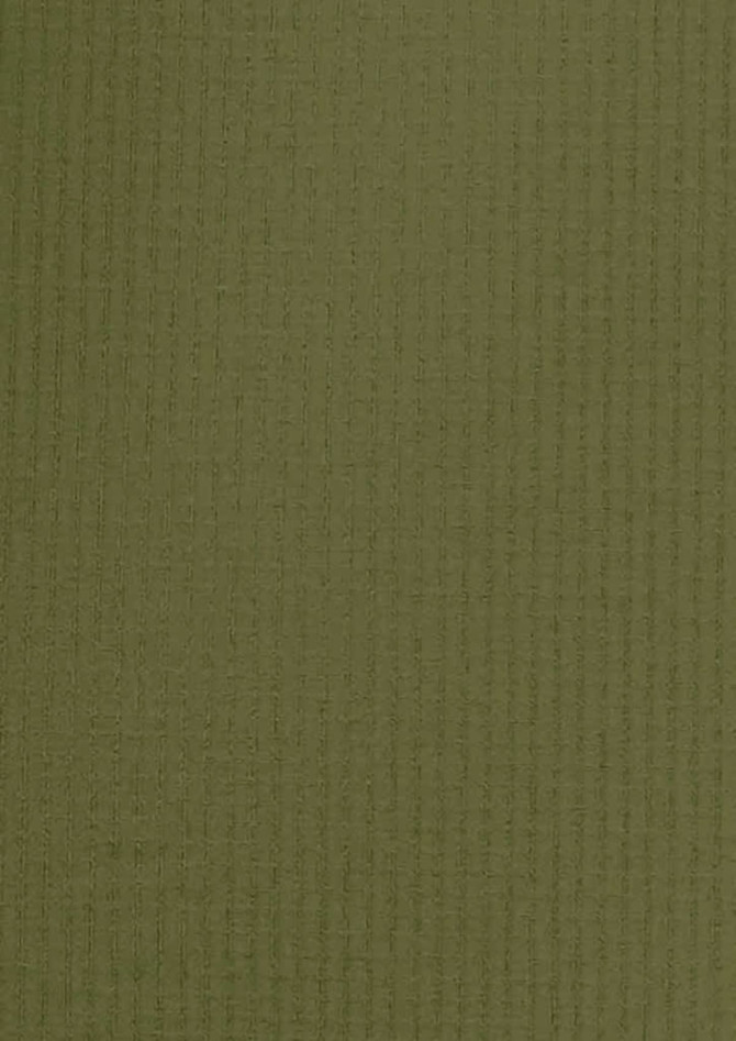 An olive green fabric texture featuring a ribbed pattern, suitable for outdoor apparel.