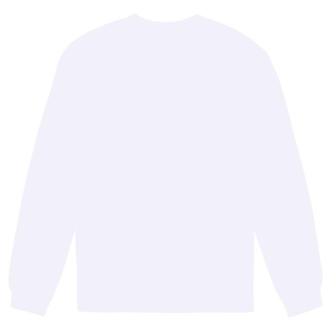 A white long sleeve fine jersey T-shirt with a plain back and fitted design, featuring a logo.