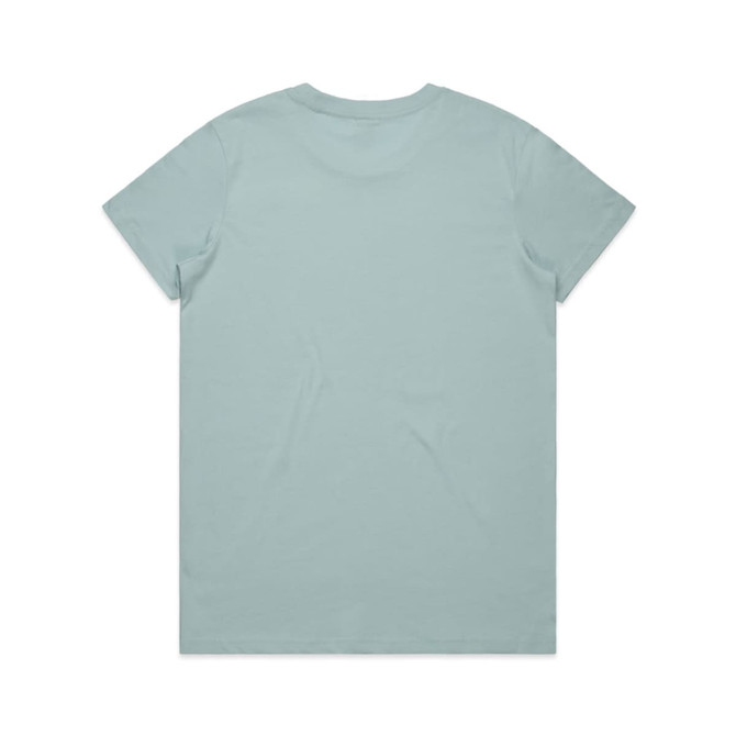A mint green t-shirt with a simple design and a logo. It features a classic crew neck and short sleeves.