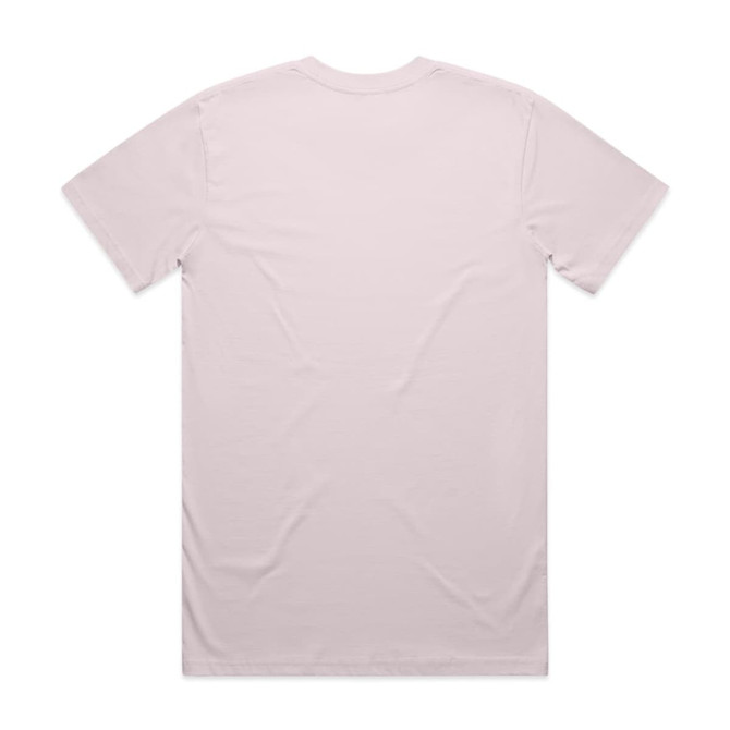 A pale pink classic tee with a simple, clean design and no visible graphics or logos on the back.