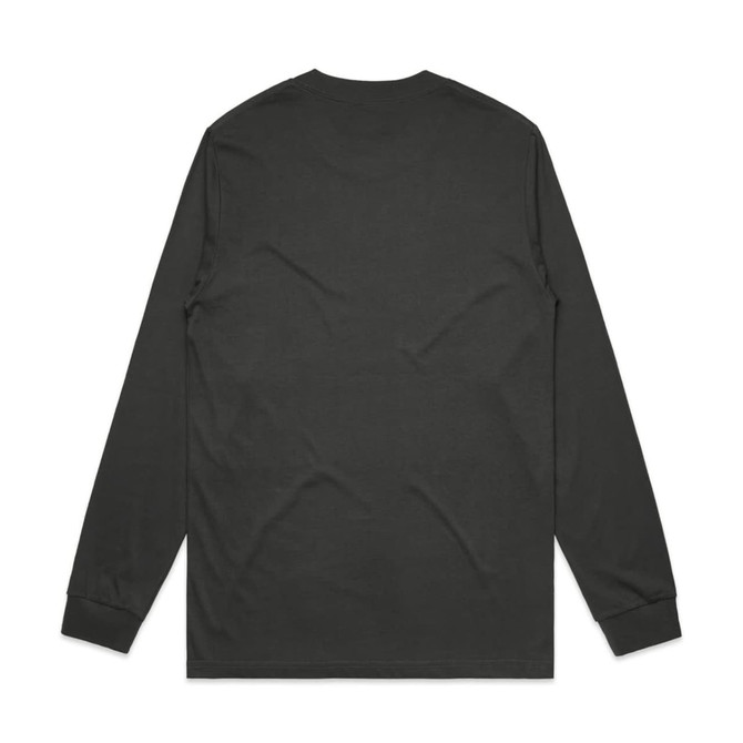 A long-sleeve t-shirt in black, featuring a plain back and fitted sleeves. Includes a logo or branding.
