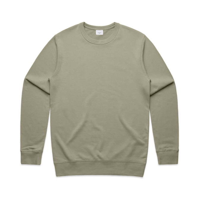 A premium crew sweatshirt in a soft green colour, featuring long sleeves and a classic crew neck design. A premium crew sweatshirt in a soft green colour, featuring long sleeves and a classic crew neck design.
