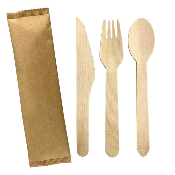 2pcs Wooden Cutlery Set