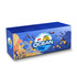 A promotional box featuring an underwater scene with divers, fish, and coral in vibrant blue and multicoloured designs.