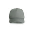 A grey perforated cap with a structured design and a logo on the front. Ideal for casual wear.