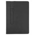 A black Finch Notebook featuring a textured pocket on the front cover and a smooth leather-like finish.