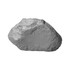 A grey stress rock with a textured surface, resembling a natural stone. It has an unlabelled branding area.