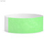 A light green Tyvek adult wristband with a textured white section, designed for events and exhibitions.