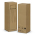 A drink bottle packaging in a tall, rectangular cardboard box with a simple outline design.