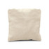 A small, cream-coloured cotton mesh tote bag with a folded design, featuring a logo on one side.