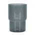 A drink tumbler in a grey colour, featuring a sleek, modern design and a logo on the surface.