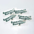 A set of stickers featuring the word "Smash Burger" in green and white, with a playful logo design.