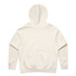 A cream-coloured hoodie with a plain back and a hood, featuring no visible logos or branding.