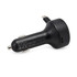 A black Turbo 20w retractable car charger with a USB-C connection and a compact design, featuring a logo.